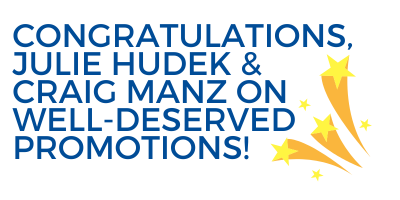 Congratulations, Julie Hudek and Craig Manz